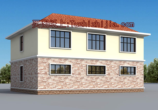 簡單農(nóng)村自建二層樓房設(shè)計圖，南北通透