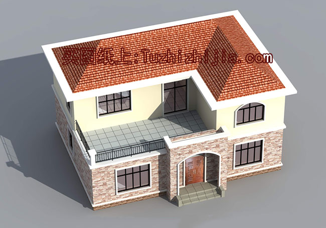 簡單農(nóng)村自建二層樓房設(shè)計圖，南北通透