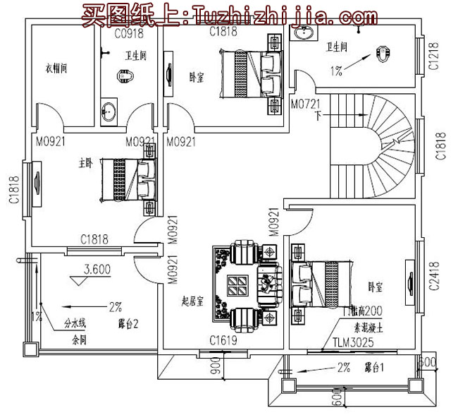 兩層三間農(nóng)村房屋設計圖，新農(nóng)村住宅方案推薦