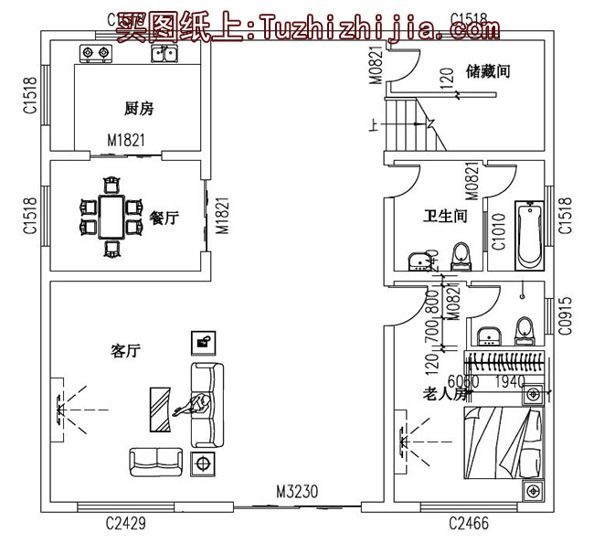 三層平屋頂別墅房屋設(shè)計(jì)圖及外觀效果圖