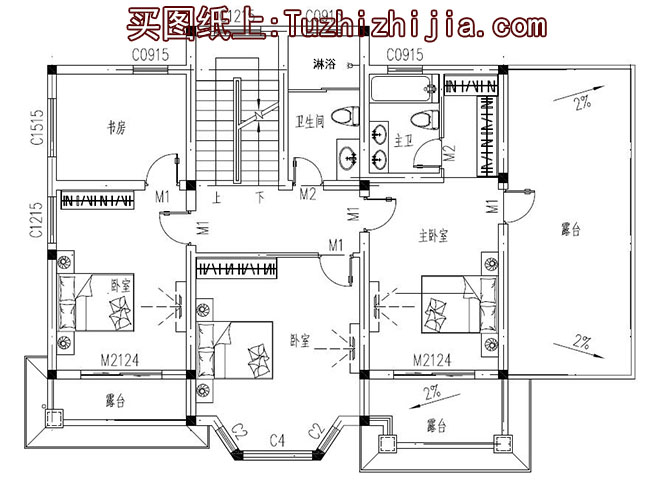 大氣的美式三層別墅設(shè)計(jì)圖，外觀效果圖氣派、美觀