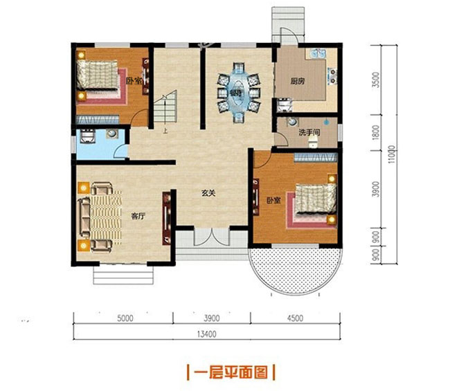二層美式自建別墅設(shè)計(jì)圖，全套施工圖+外觀效果圖