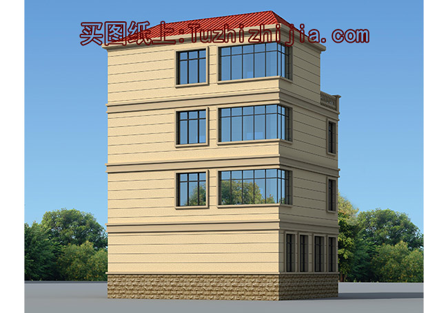 90平小戶型四層房屋設計圖，農(nóng)村自建別墅推薦