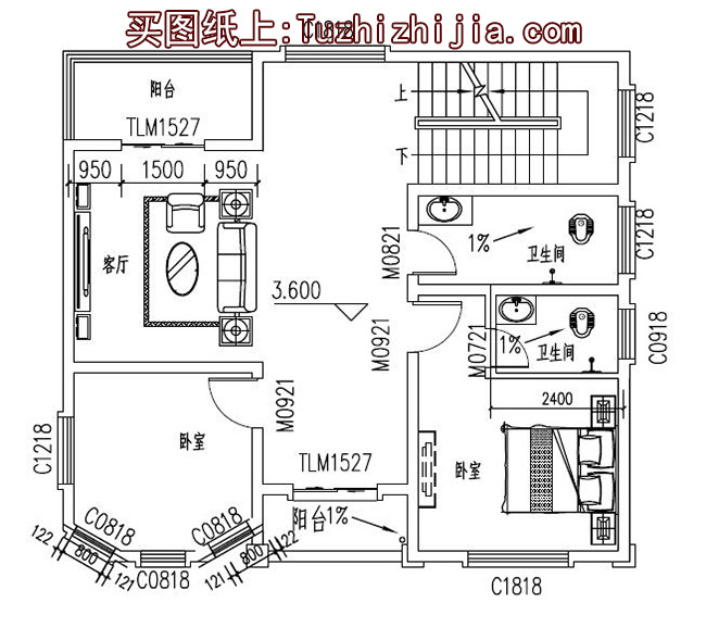 90平小戶型四層房屋設計圖，農(nóng)村自建別墅推薦