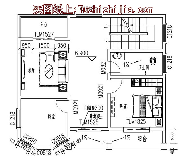 90平小戶型四層房屋設計圖，農(nóng)村自建別墅推薦