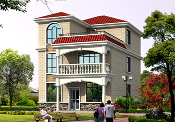 占地100平米三層自建房屋自建別墅設(shè)計(jì)圖，布局合理，功能齊全