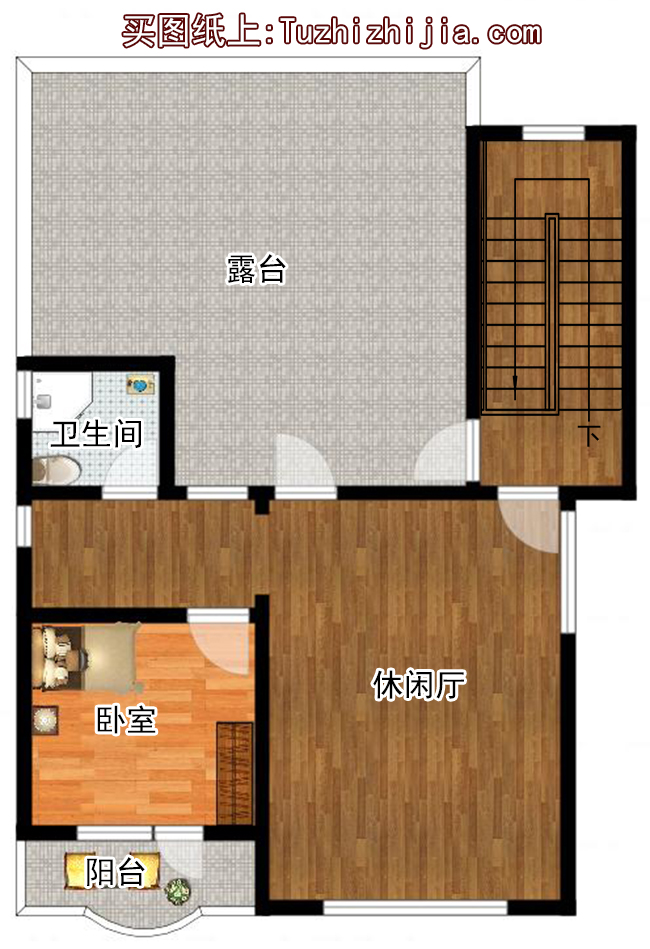 歐式三層樓中樓別墅設(shè)計(jì)圖紙帶車庫（含外觀效果圖）