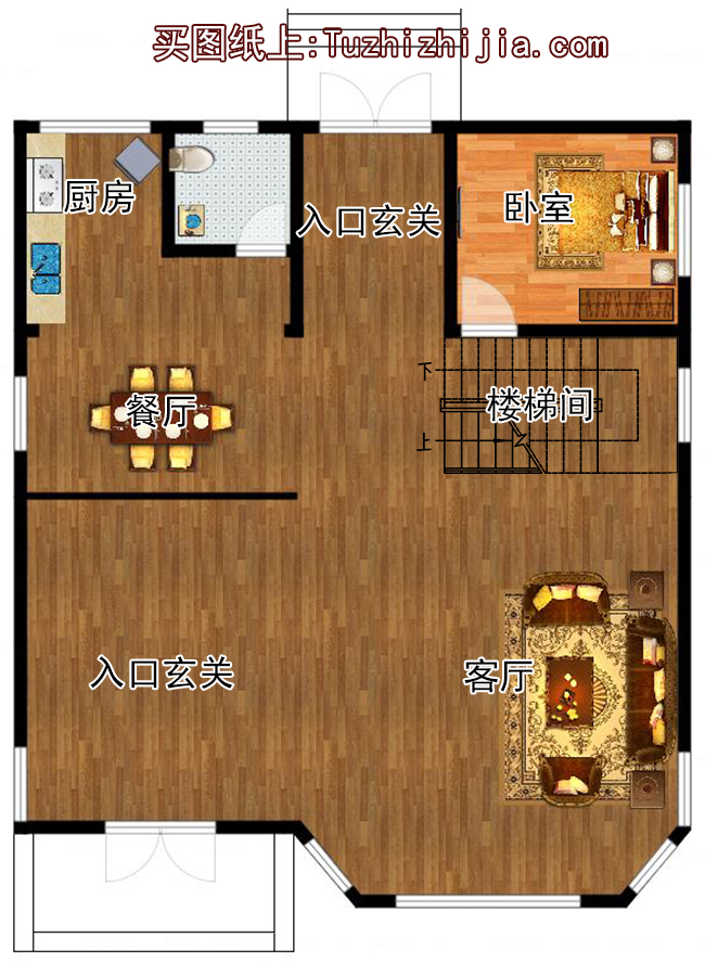 140平三層復(fù)式別墅設(shè)計(jì)圖及外觀效果圖