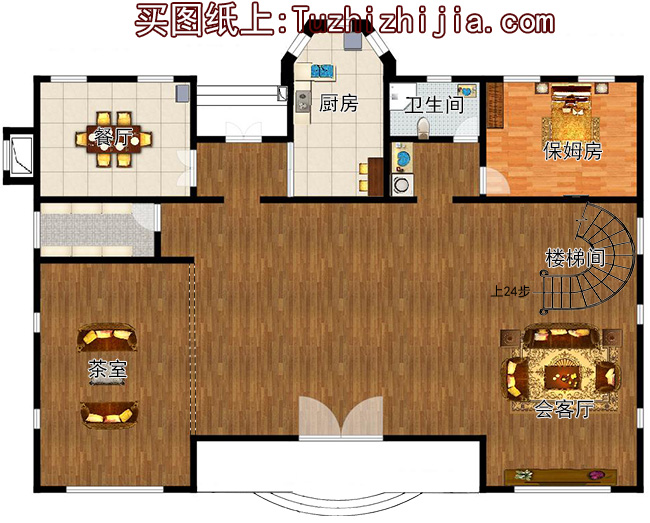 占地260平方米歐式四層別墅設(shè)計圖20X18米，造價108萬