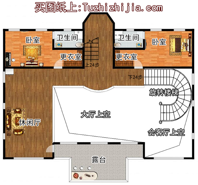 占地260平方米歐式四層別墅設(shè)計圖20X18米，造價108萬