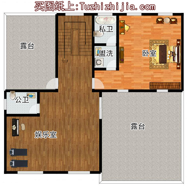 高端大氣四層復(fù)式別墅房屋設(shè)計圖，含外觀效果圖