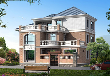 最新140平米三層自建房屋設(shè)計(jì)圖紙，本戶型帶小院