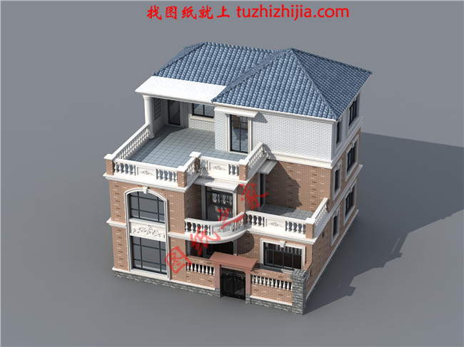 最新140平米三層自建房屋設(shè)計(jì)圖紙，本戶型帶小院