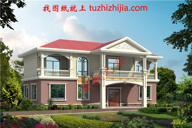 時尚大方的農村二層自建房屋設計圖紙，占地120平米左右