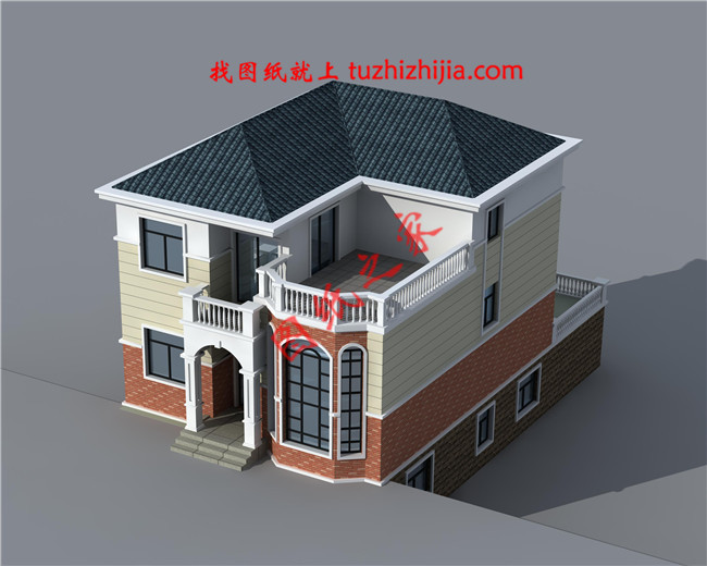 二層自建房屋設(shè)計圖，帶小院，帶地下室，外觀現(xiàn)代、時尚，內(nèi)部布局合理