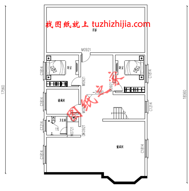 二層自建房屋設(shè)計圖，帶小院，帶地下室，外觀現(xiàn)代、時尚，內(nèi)部布局合理