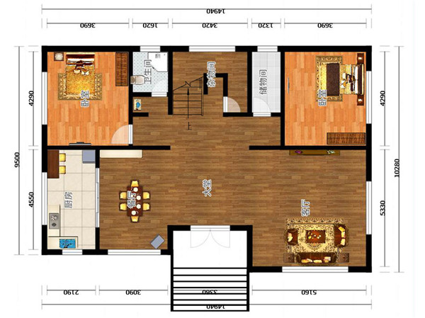 農(nóng)村20萬元二層小樓圖，老百姓也能建的起