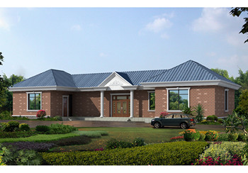 一層三合院自建房屋設計的圖紙，建筑面積200平米左右，造價15-20萬