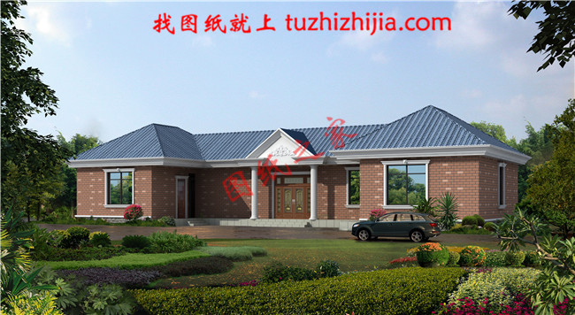 一層三合院自建房屋設(shè)計(jì)的圖紙，建筑面積200平米左右