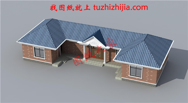 一層三合院自建房屋設(shè)計(jì)的圖紙，建筑面積200平米左右