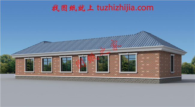 一層三合院自建房屋設(shè)計(jì)的圖紙，建筑面積200平米左右