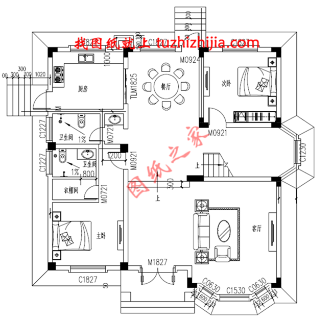150平米簡(jiǎn)單大方的三層農(nóng)村自建房設(shè)計(jì)圖，坡層頂，色彩鮮明，布局合理實(shí)用