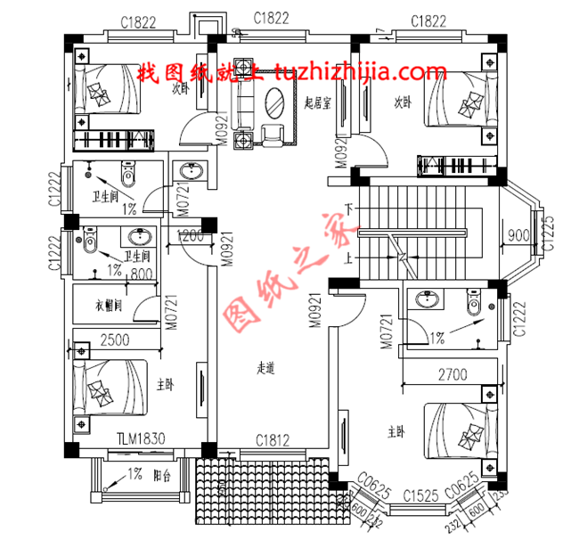 150平米簡(jiǎn)單大方的三層農(nóng)村自建房設(shè)計(jì)圖，坡層頂，色彩鮮明，布局合理實(shí)用