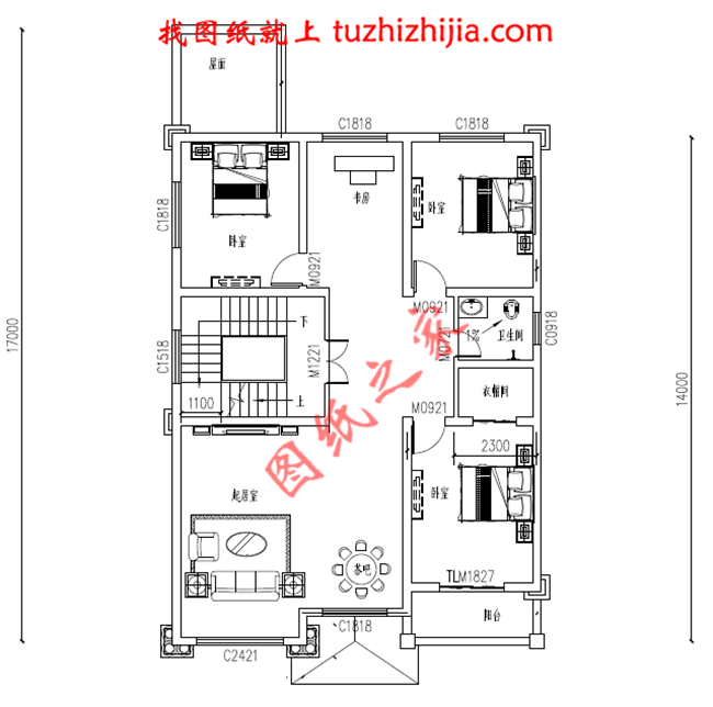 最新設計的三層農村別墅圖紙，帶車庫，帶露臺，占地150平米左右