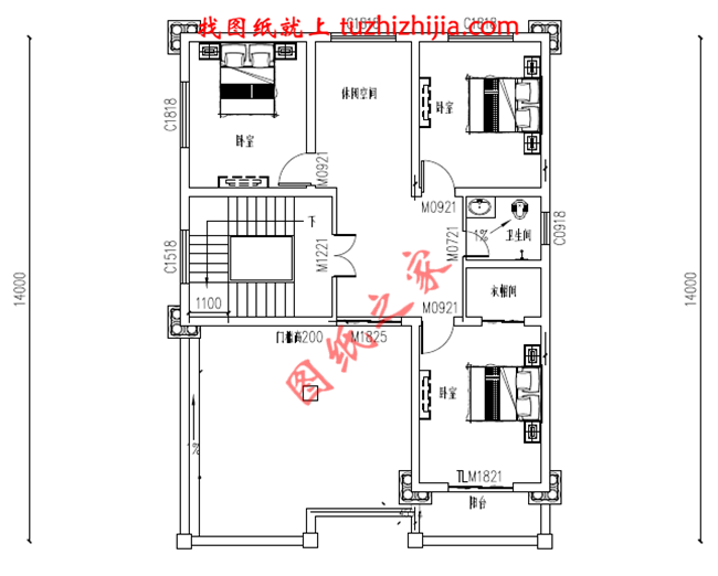 最新設計的三層農村別墅圖紙，帶車庫，帶露臺，占地150平米左右