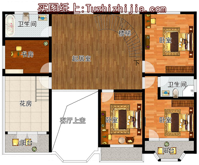 140平方米新農(nóng)村自建二層樓房設(shè)計圖紙及效果圖，15x11米