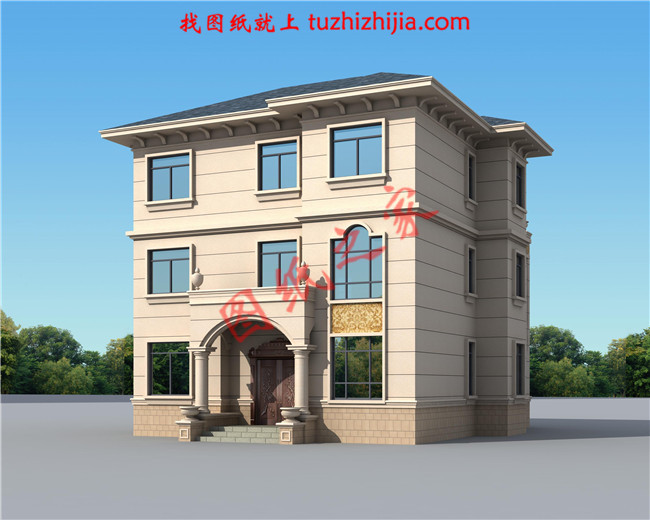 新農(nóng)村三層小別墅設(shè)計圖紙，占地160平左右，好看不貴