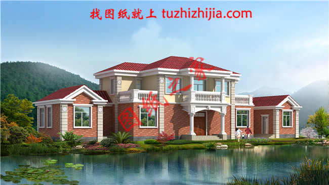 經(jīng)典二層農(nóng)村自建房屋別墅設計圖紙，占地110平米左右