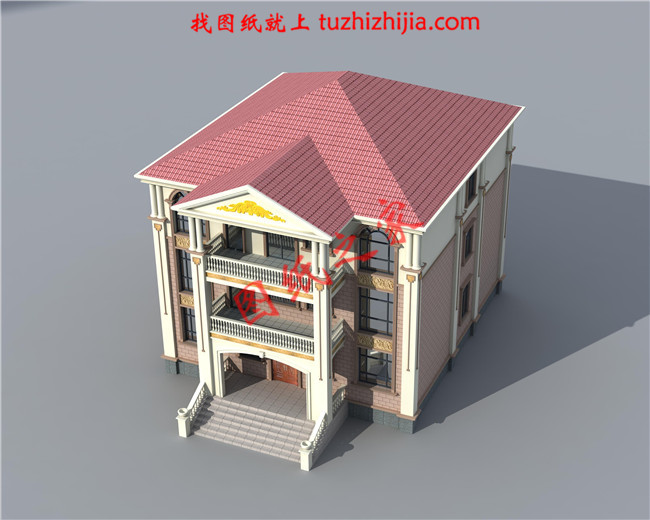 三層農(nóng)村小別墅設(shè)計圖，占地200平米，陽光大氣