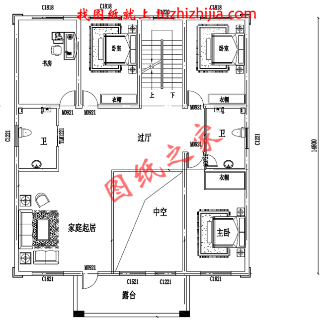 三層農(nóng)村小別墅設(shè)計圖，占地200平米，陽光大氣