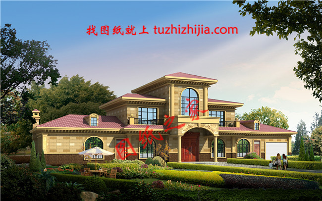 五星級土豪二層半小別墅，占地240平米，外觀大氣豪放