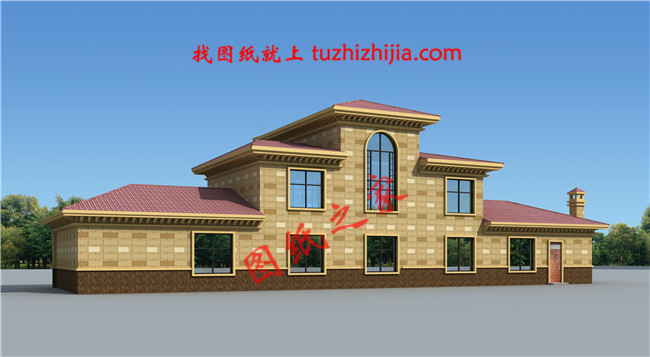 五星級土豪二層半小別墅，占地240平米，外觀大氣豪放