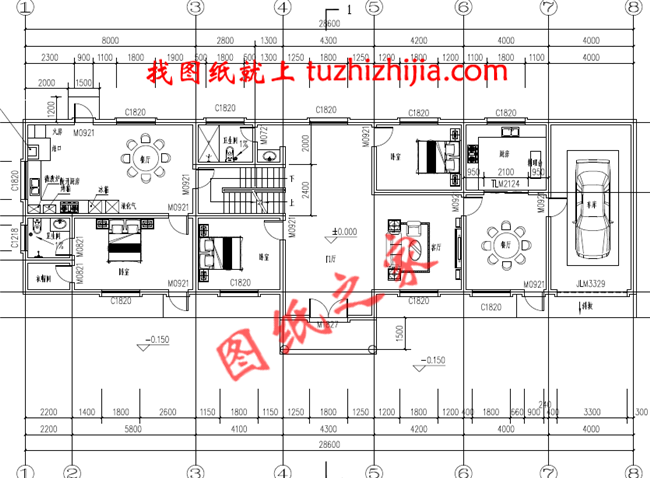 五星級土豪二層半小別墅，占地240平米，外觀大氣豪放