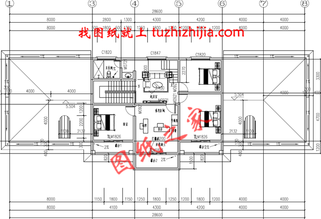 五星級土豪二層半小別墅，占地240平米，外觀大氣豪放