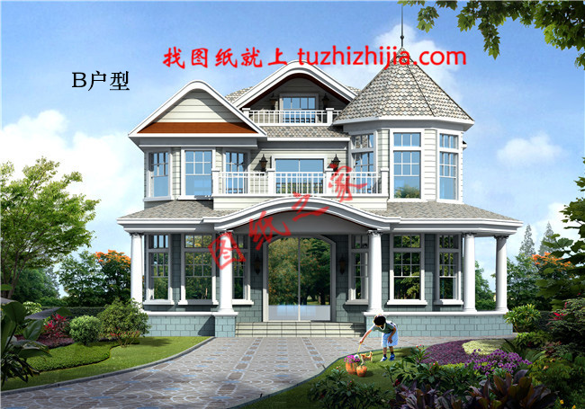 二層農村小別墅，占地160平方米，今年最接地氣的農村小別墅