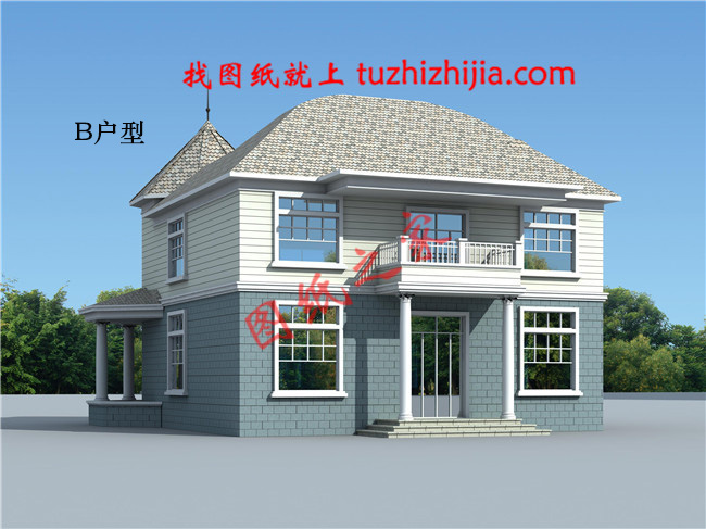 二層農村小別墅，占地160平方米，今年最接地氣的農村小別墅