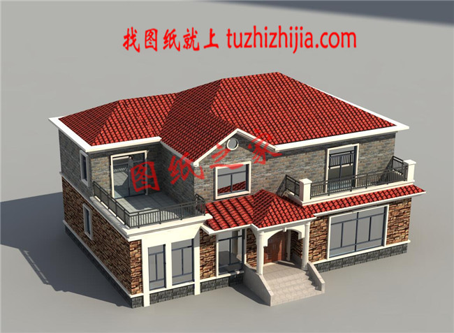 30萬(wàn)以下的經(jīng)典二層新農(nóng)村別墅設(shè)計(jì)圖紙及效果圖，簡(jiǎn)單大氣