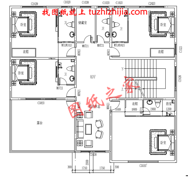3層新農(nóng)村房屋設(shè)計(jì)圖紙及效果圖，寬敞明亮，色彩搭配柔和，平米數(shù)較大