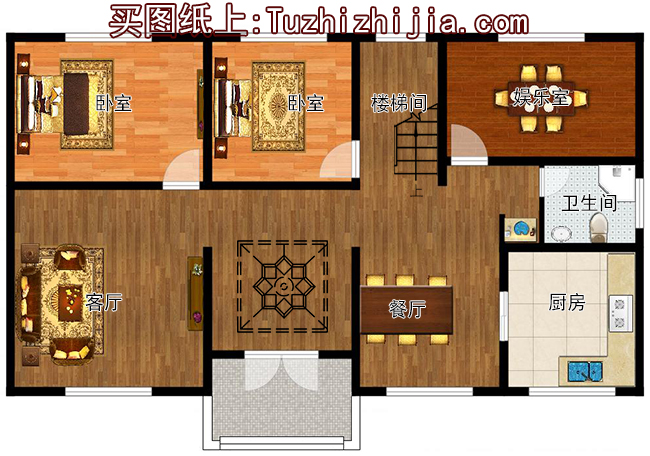 130平四間二層小洋樓設(shè)計(jì)圖，含外觀圖片