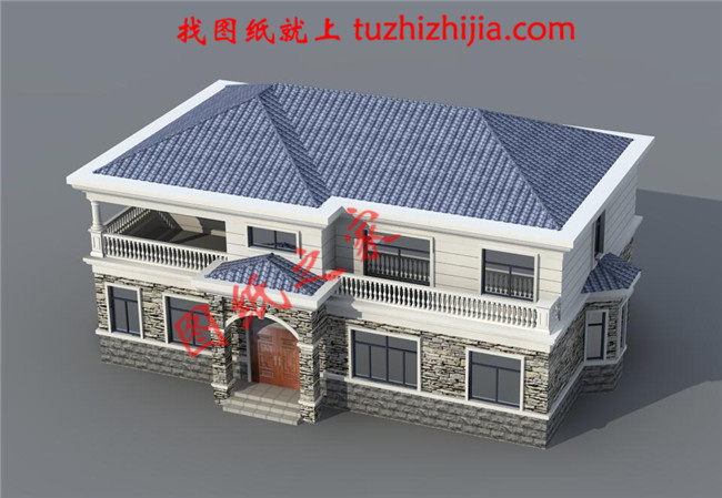 簡約大氣170平米二層別墅設(shè)計(jì)圖，戶型布局經(jīng)典、實(shí)用，二樓空間利用率高，布局巧妙