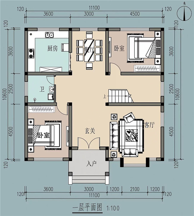 力薦：12x10米農(nóng)村自建房圖紙幾套，保證看了喜歡