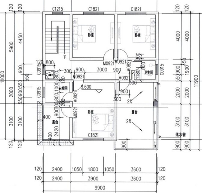 力薦：12x10米農(nóng)村自建房圖紙幾套，保證看了喜歡