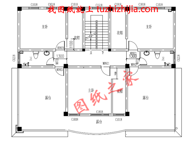三層新農(nóng)村別墅設(shè)計圖片及全套圖紙，外形對稱，帶露臺，這個戶型宅基地大小適中