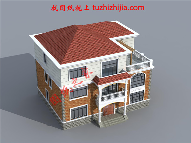 三層新農(nóng)村房屋設(shè)計(jì)圖，占地150平米，帶露臺，多臥室戶型