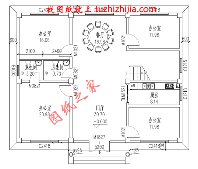 三層新農(nóng)村房屋設(shè)計(jì)圖，占地150平米，帶露臺，多臥室戶型