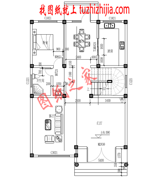 小戶型農(nóng)村三層房屋設(shè)計(jì)圖，占地120平米，布局非常合理，外表典雅華美